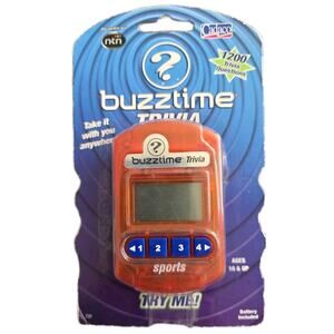 Buzztime, Portable/Handheld Sports Trivia Challenge Game, Ages 10+, New In Pkg.